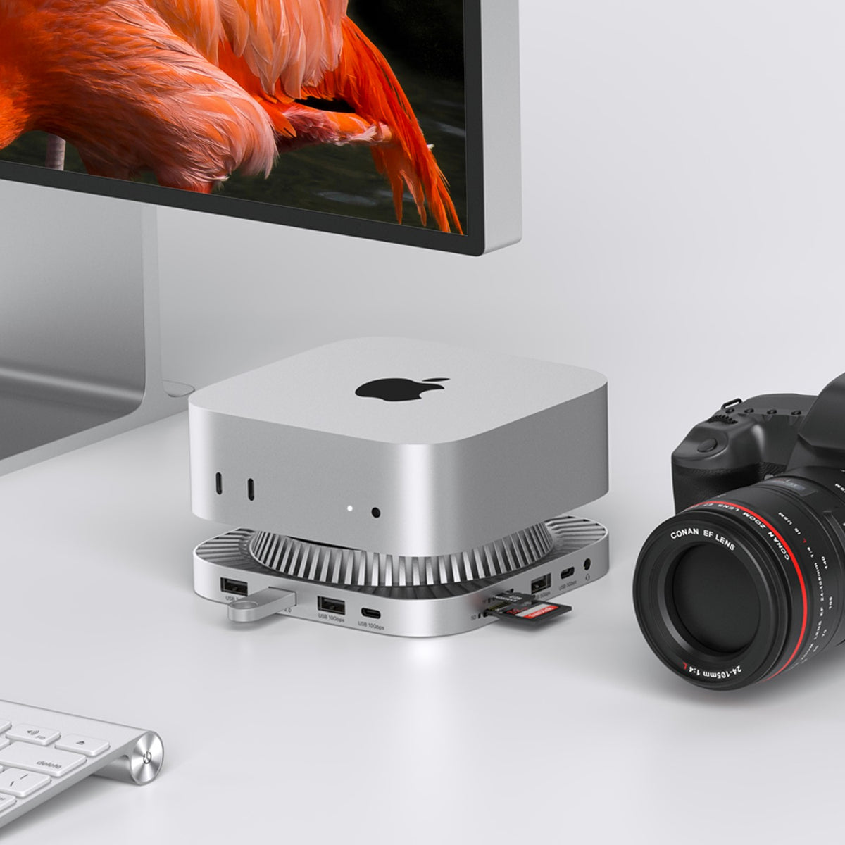iVANKY 13-i-1 Dockingstation til Mac mini M4 & M4 Pro (2024), 4K@144Hz HDMI, 10Gbps USB